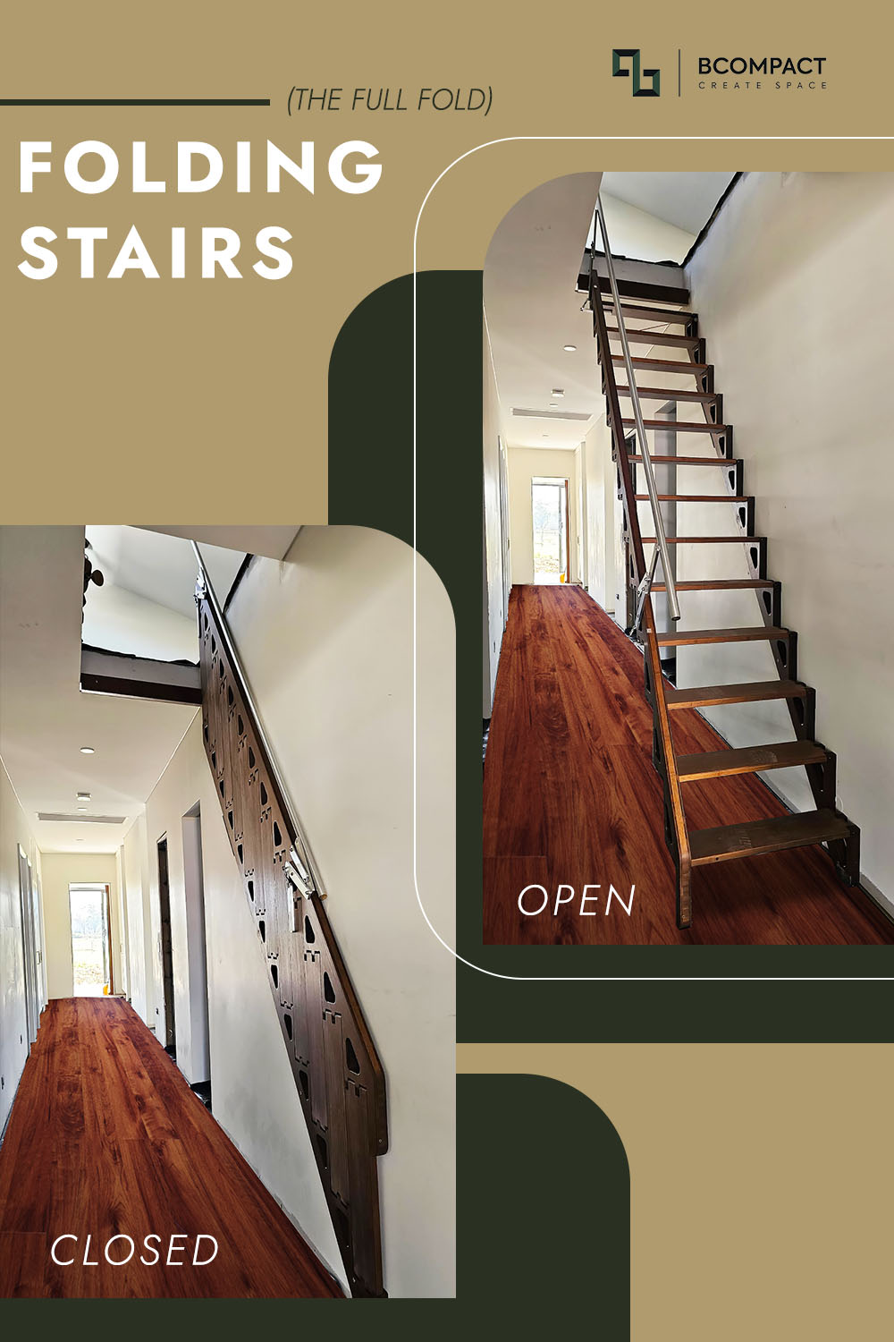 Bcompact stairs open and folded